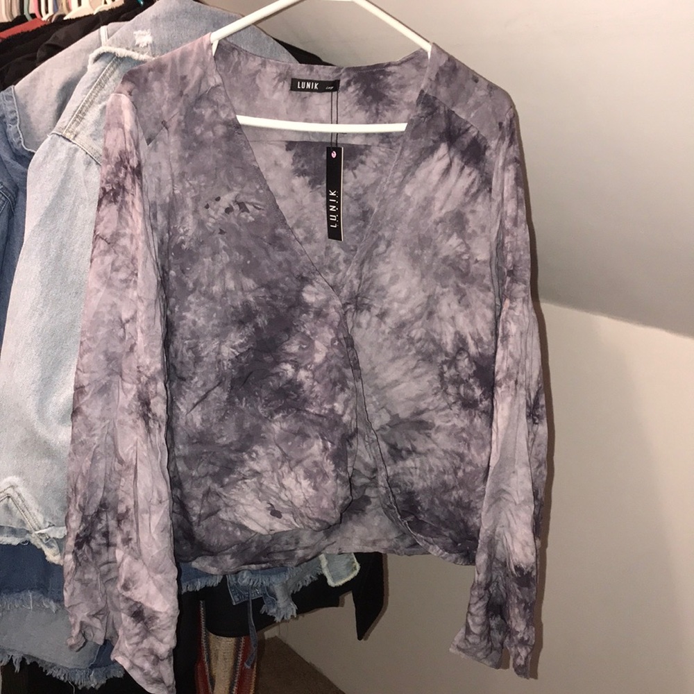 Long sleeve, tie dye shirt